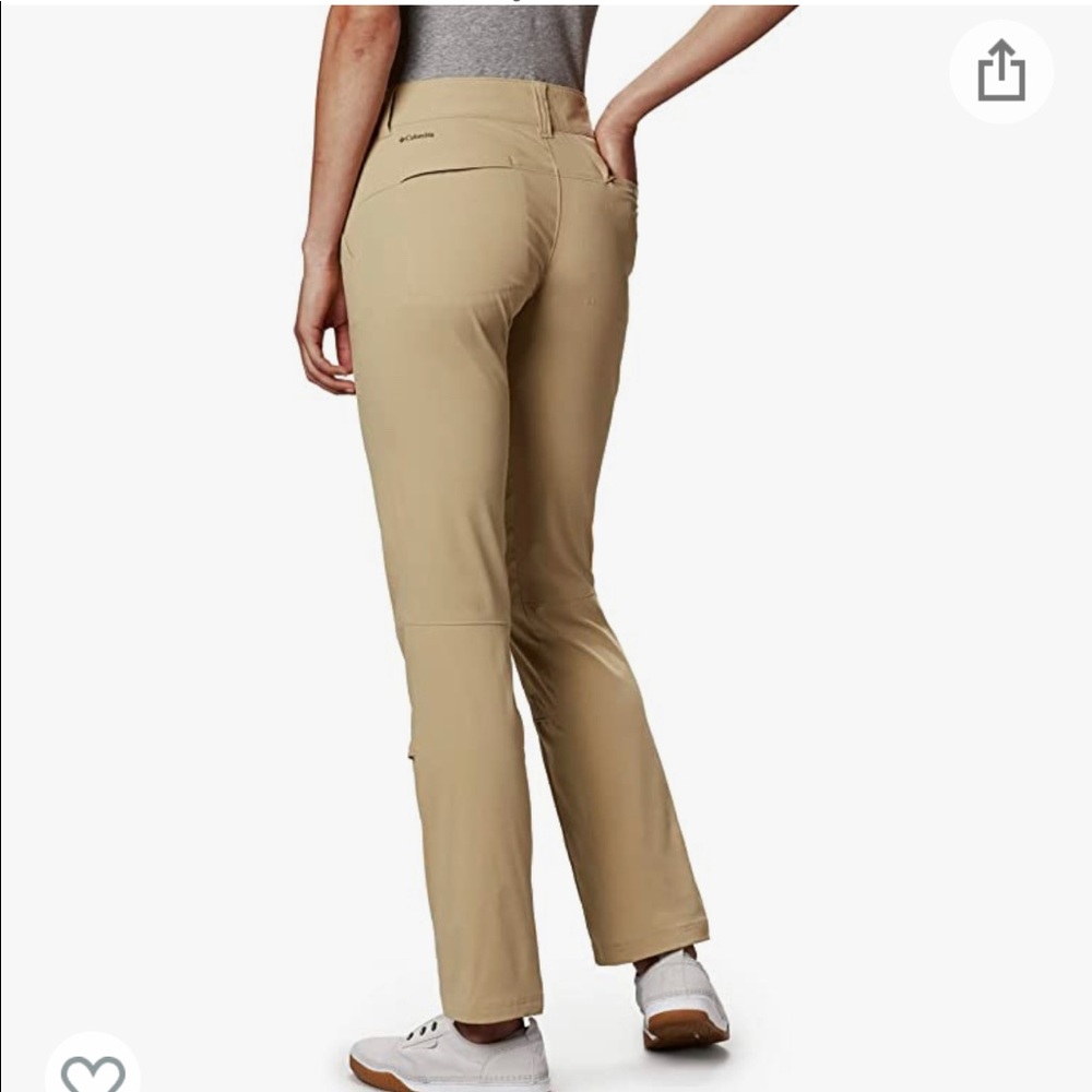 NWT Columbia OMNI SHADE Trail Stretch Pants 8 Short